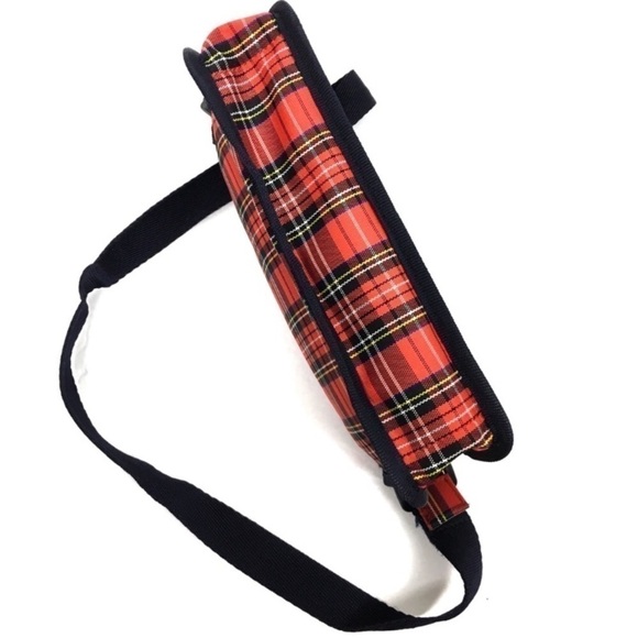 TOMMY HILFIGER Mini Purse Y2K Style Bag Plaid Tartan Mesh Sporty Classic Varsity - Picture 6 of 16